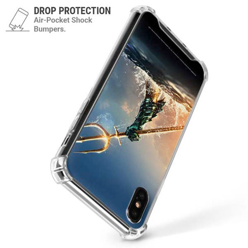 DC Comics Aquaman Movie Poster Trident iPhone XS Max Clear Case